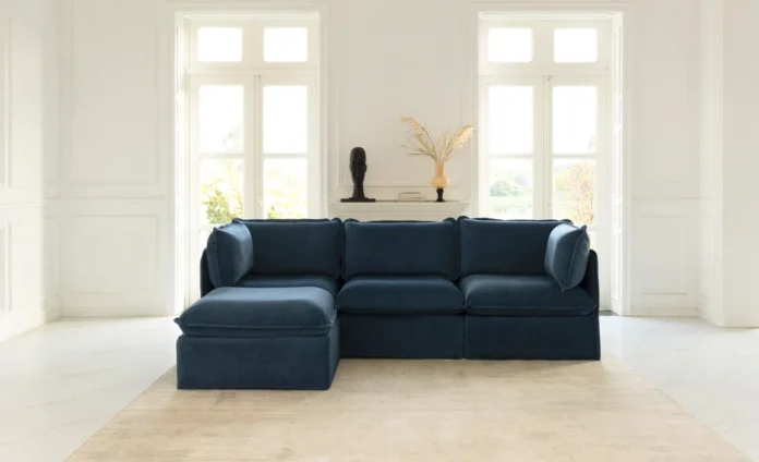 Anabei couch in a compact living room
